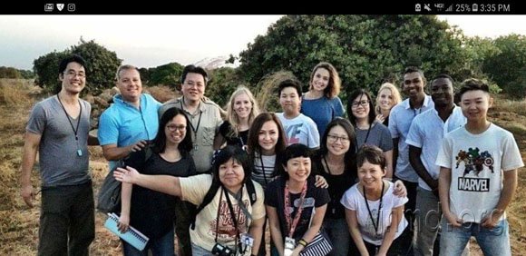 玛丽娜和中国基督徒同工在一起