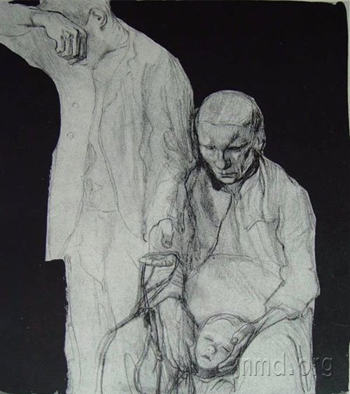 珂勒惠支 生病的孩子