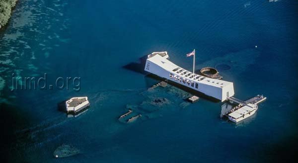 沉没的亚利桑那号战舰纪念馆