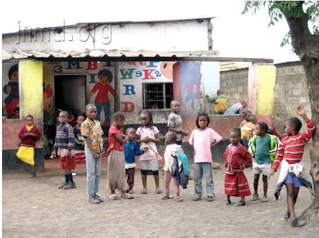 赞比亚贫民窟的孩子们