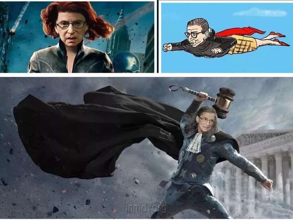 金斯伯格被粉丝想象成各种济世英雄